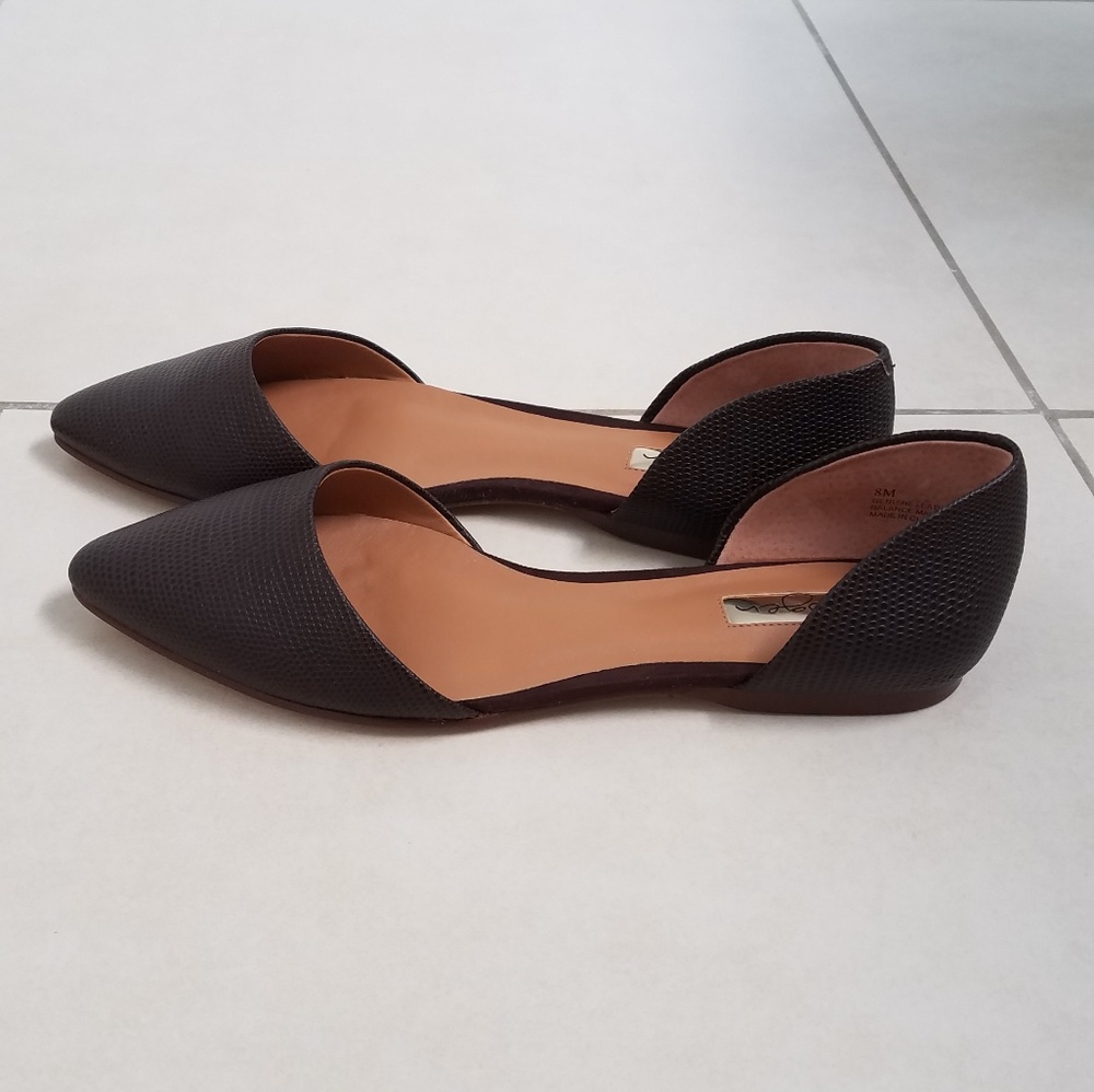 Halogen Hakayla-Lea Dorsay Leather Flats